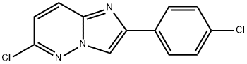 6-Chloro-2-(4-chlorophenyl)imidazo[1,2-b]pyridazine 结构式