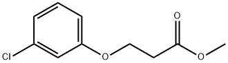 Propanoic acid, 3-(3-chlorophenoxy)-, Methyl ester 结构式