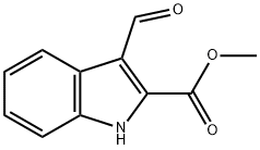 3-醛基吲哚-2-甲酸甲酯 结构式