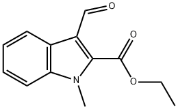 Ethyl 3-ForMyl-1-Methyl-1H-indole-2-carboxylate 结构式