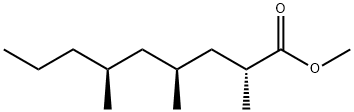 [2S,4S,6R,(+)]-2,4,6-Trimethylnonanoic acid methyl ester 结构式