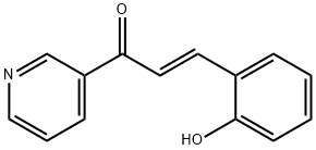 (2E)-3-(2-hydroxyphenyl)-1-pyridin-3-ylprop-2-en-1-one 结构式