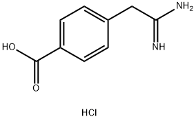 4-(2-氨基-2-亚氨基乙基)苯甲酸盐酸盐 结构式