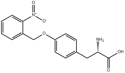 O-[(2-硝基苯基)甲基]-L-酪氨酸 结构式