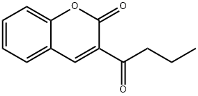 3-正-丁酰基香豆素 结构式