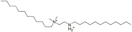 N,N'-bis(dodecyldimethyl)-1,2-ethanediammonium 结构式