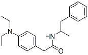 2-(4-Diethylaminophenyl)-N-(1-methyl-2-phenylethyl)acetamide 结构式