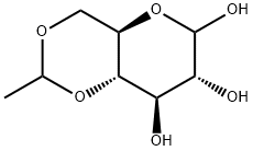 4,6-O-乙叉-D-吡喃葡萄糖 结构式