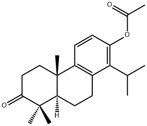 Acetic acid 14-isopropyl-3-oxopodocarpa-8,11,13-trien-13-yl ester 结构式