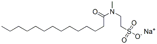 甲基肉豆蔻酰基牛磺酸钠 结构式