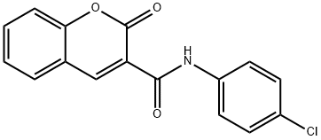 N-(4-chlorophenyl)-2-oxo-2H-chromene-3-carboxamide 结构式