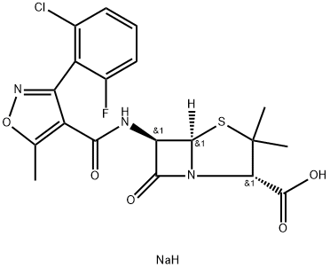氟氯西林钠 结构式