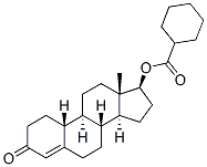 17beta-hydroxyestr-4-en-3-one 17-(cyclohexanecarboxylate) 结构式