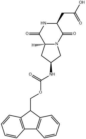 Fmoc-(2S,6S,9S)-6-amino-2-carboxymethyl-3,8-diazabicyclo-[4,3,0]-nonane-1,4-dione