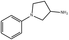 1-苯基吡咯烷-3-胺 结构式