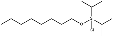 Silane, chlorobis(1-Methylethyl)(octyloxy)- 结构式