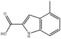 4-甲基吲哚-2-羧酸 结构式