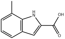 5-甲基吲哚-2-甲酸 结构式