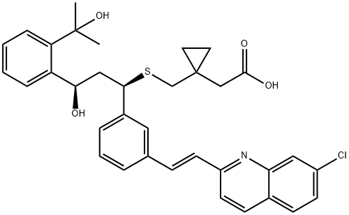 21(R)-Hydroxy Montelukast 结构式