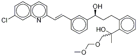 2-[3-(S)-[3-(2-(7-Chloro-2-quinolinyl)ethenyl)phenyl]-3-hydroxypropyl]phenyl-2-(1’-hydroxy-2’-methoxymethyl)propanol 结构式