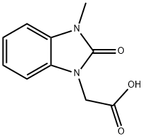 (3-甲基-2-氧代-2,3-二氢-1H-苯并咪唑-1-基)乙酸 结构式