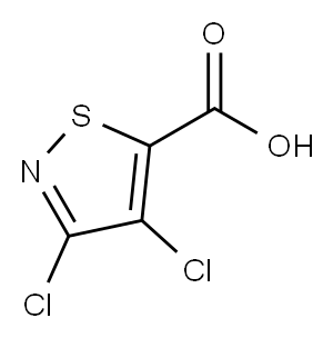 3,4-二氯异噻唑-5-羧酸 结构式