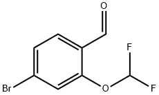 4-溴-2-(二氟甲氧基)苯甲醛 结构式
