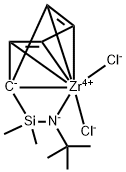 DIMETHYLSILYL (T-BUTYLAMIDO)CYCLOPENTADIENYL ZIRCONIUM DICHLORIDE 结构式