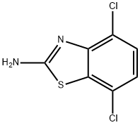 2-氨基-4,7-二氯苯并噻唑 结构式