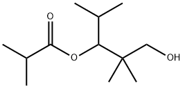 3-hydroxy-2,2-dimethyl-1-(1-methylethyl)propyl isobutyrate 结构式