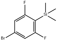 (4-溴-2,6-二氟苯基)三甲基硅烷 结构式
