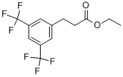 3-(3,5-BIS-TRIFLUOROMETHYL-PHENYL)-PROPIONIC ACID ETHYL ESTER 结构式