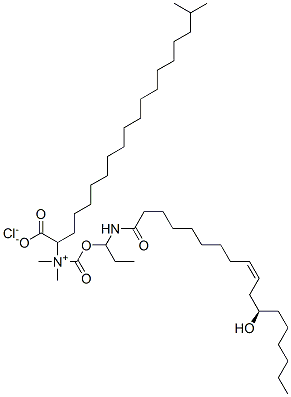 异硬脂基蓖麻酰胺丙基甜菜碱氯化物 结构式