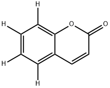 香豆素-5,6,7,8 D4 结构式