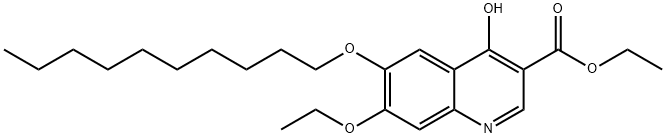 癸氧喹酯 结构式