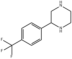 2-(4-三氟甲基苯基)-哌嗪 结构式