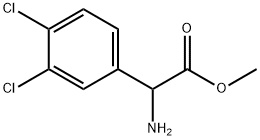 (3,4-二氯苯基)甘氨酸甲酯 结构式