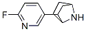 2-(2-fluoro-5-pyridyl)-7-azabicyclo(2.2.1)heptane 结构式