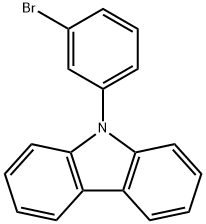9-(3-溴苯基)-9H-咔唑 结构式