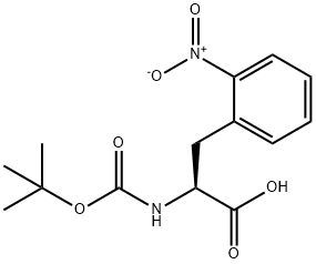 BOC-L-2-NITROPHENYLALANINE 结构式