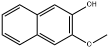 3-甲氧基-2-萘酚 结构式