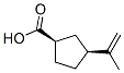 Cyclopentanecarboxylic acid, 3-(1-methylethenyl)-, cis- (9CI) 结构式