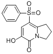 8-BENZENESULFONYL-6-HYDROXY-2,3-DIHYDRO-1H-INDOLIZIN-5-ONE 结构式