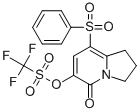 8-BENZENESULFONYL-5-OXO-1,2,3,5-TETRAHYDROINDOLIZIN-6-YL TRIFLUOROMETHANESULFONATE 结构式