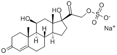 hydrocortisone 21-(sodium sulphate)  结构式