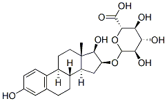 雌三醇-16beta-D-葡糖苷酸 结构式