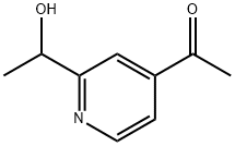 Ethanone, 1-[2-(1-hydroxyethyl)-4-pyridinyl]- (9CI) 结构式