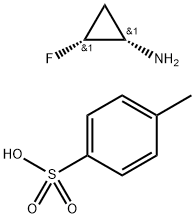 环丙胺,2-氟-,(1S,2R)-,4-甲基苯磺酸酯(9CI) 结构式