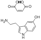 5-五羟色胺 马来酸盐 结构式