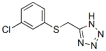5-[(m-Chlorophenylthio)methyl]-1H-tetrazole 结构式